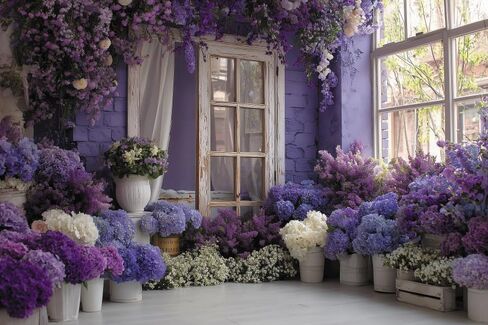 Spring Floral House Interior Backdrop 10x6.5ft Vintage Country Floral Door Arch Anniversary Weeding Photography Backdrops Western Rustic Birthday Party Baby Shower Photo Video Studio Props in Saudi Arabia