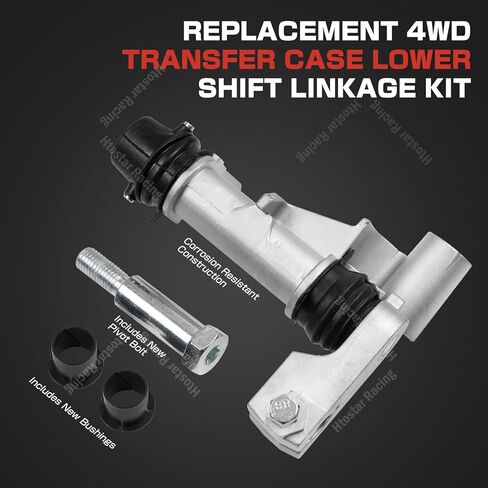Corrected 4WD Transfer Case Lower Shift Linkage - Compatible with Ford F150 F250 F350 Bronco 1992-1999, Replaces 600-602 F3TZ-7210-C F6TZ-7210-B F6TZ7210C in Saudi Arabia