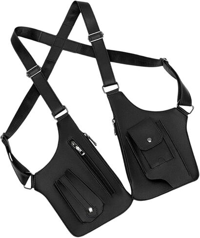 Hide Underarm Shoulder Bag Double Shoulder Pouch Easy Carrying Modern PU Leather Underarm Strap Wallet in Kuwait