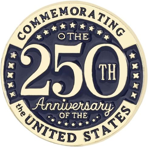 USA 250th Anniversary Brooch Pin America 250th Birthday Badges USA 250 Years Anniversary Lapel Pin July Fourth Independence Day Commemorative Patriotic Accessories in Saudi Arabia
