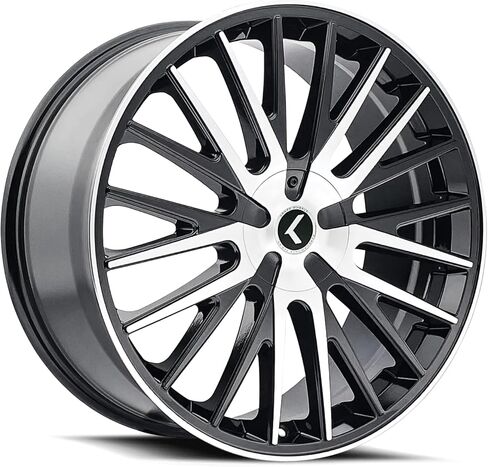 Kraze KR185 Double Down 22x8.5 5x110/5x115 +38 ملم أسود/حافة عجلة آلية in Kuwait