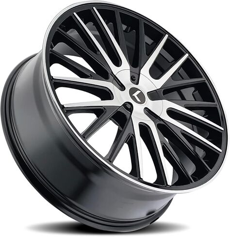 Kraze KR185 Double Down 22x8.5 5x110/5x115 +38 ملم أسود/حافة عجلة آلية in Kuwait