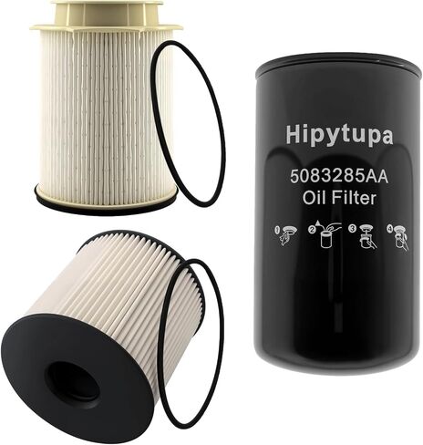 6.7L Cummins Fuel Filter Kit for 2019-2024 Ram 2500 3500 4500 5500 Turbo Diesel, Includes 68157291AA 68436631AA, Oil Filter 5083285AA, Air Filter 43034051AB, Cabin Air Filter 68406048AA in Saudi Arabia