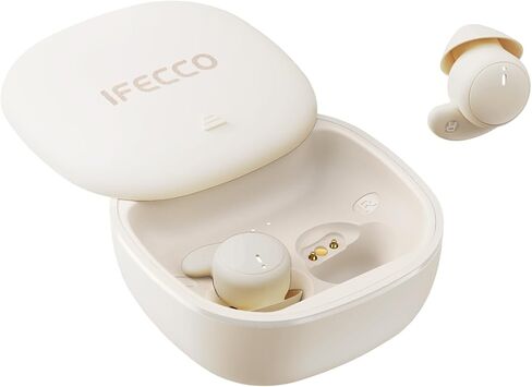 سماعات أذن بلوتوث 6.0 غير مرئية من IFECCO - سماعات نوم لاسلكية للنوم الجانبي، حجب مريح للضوضاء، سماعات أذن لاسلكية مقاومة للماء IPX6 للنوم أثناء التدريبات الرياضية والسفر in Kuwait