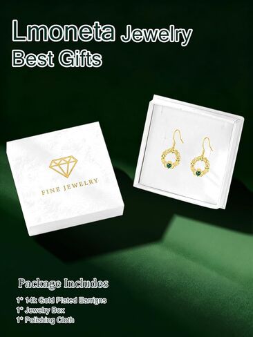 Claddagh Earrings for Women Celtic Knot Shamrock Irish Earrings 14k Gold Plate Ireland Irish Jewelry for Women St Patricks Day Gifts in Saudi Arabia