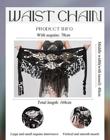 Women Sequin Halter Bra Top with Belly Dance Waist Hip Scarves Dancing Performance Costume Set in Saudi Arabia