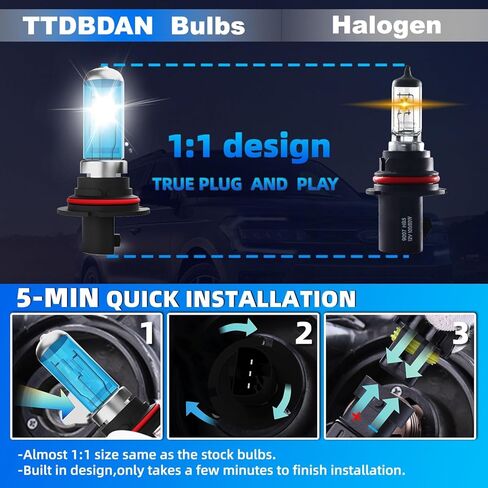 Halogen Headlights Fit for Suzuki SX4 2007-2013 Headlight Bulbs,9007/HB5 High/Low Beams+ h11 Fog Lights Bright Front Lights,Plug And Play,Pack of 4 in Saudi Arabia