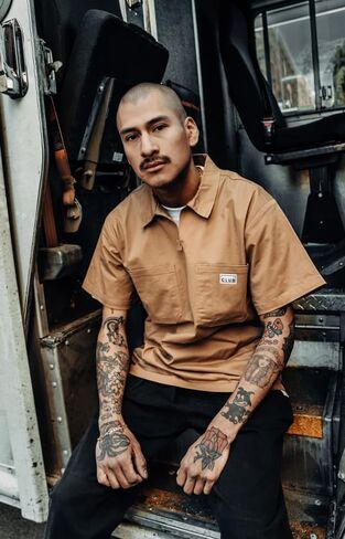 Pro Club Men's Heavyweight Quarter Zip Work Shirt in Saudi Arabia