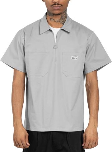 Pro Club Men's Heavyweight Quarter Zip Work Shirt in Saudi Arabia