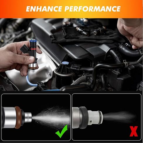 2007-2010 6Pcs Fuel Injectors Compatible for Buick Enclave 2008, for GMC Acadia 2007-2008, for Saturn Outlook 2007-2008 Vue 2008-2010 3.6L V6 Replace 0280158154 FJ980 in Saudi Arabia