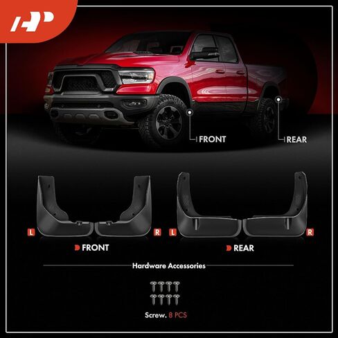 A-Premium Set of 4PCS Mud Flaps Splash Guards Mudguards Mudflaps Compatible with Toyota Camry 2012 2013 2014, Sedan, Front & Rear Driver and Passenger Side in Saudi Arabia