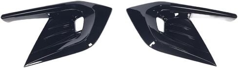 غطاء خفيف للضباب الأمامي متوافق مع 2024 2023 2022 Honda Civic 11th Gen Foglight Lamp Bumper إطار ممتص الصدمات ملحقات السيارة قطعتان/مجموعة باللون الأسود اللامع in Saudi Arabia