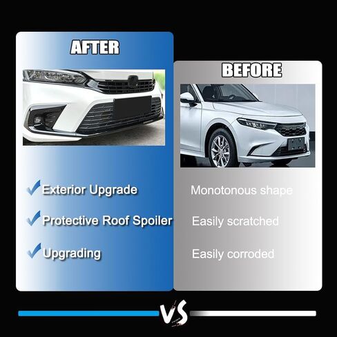 غطاء خفيف للضباب الأمامي متوافق مع 2024 2023 2022 Honda Civic 11th Gen Foglight Lamp Bumper إطار ممتص الصدمات ملحقات السيارة قطعتان/مجموعة باللون الأسود اللامع in Saudi Arabia
