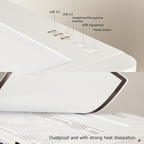 LXZ Gaming PC Desktop - Ryzen 7 9700X, Radeon RX 9060 XT 16GB, 32GB DDR5 RAM, 2TB NVMe 4.0 SSD, 850W PSU - Tower PC Ready for 1440p & 4K 8K Gaming, VR, and Streaming (Black) in Kuwait