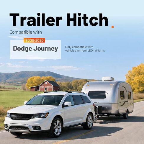 Class 3 Trailer Tow Hitch, 2 Inch Receiver Compatible with 2009-2020 Dodge Journey (Only Compatible with Vehicles Without LED taillights) in Saudi Arabia