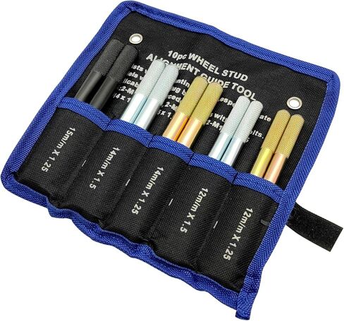 ZKTOOL Wheel Alignment Pin,Wheel Fixing BoltsBlack Wheel Hanger Alignment Pin Guide Tool,Wheel Lug Bolt Automotive Mechanic Tool,Tool for Changing Tires on Cars with Lug Bolts…T40139A in Kuwait