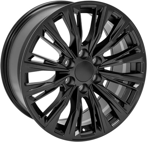 OE Wheels CA93 20 Inch Rims and Tires Fit Escalade-V Series Style 6x139.7 20x9 Satin Black - Hollander 4869 - TS-37 AT 275/55-20 (Set of 4) in Saudi Arabia