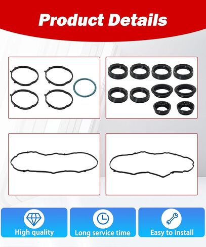 مجموعة حشية غطاء الصمام VC1184G تناسب 2017-2022 كرايسلر باسيفيكا فوييجر، 2016-2022 دودج دورانجو، 2016-2022 جيب جلاديتور جراند شيروكي رانجلر 2019-2022، ذاكرة الوصول العشوائي 1500 3.6 لتر V6 VS50919 in Kuwait
