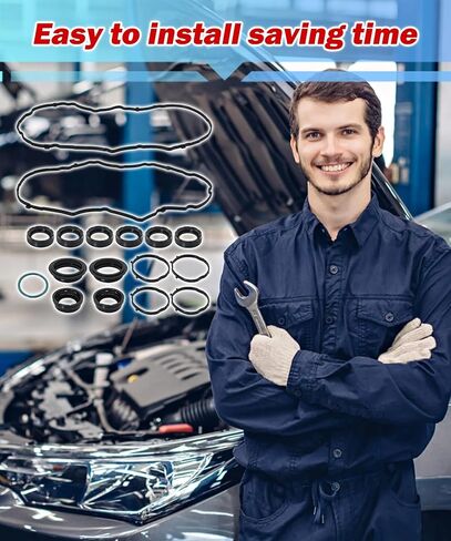 مجموعة حشية غطاء الصمام VC1184G تناسب 2017-2022 كرايسلر باسيفيكا فوييجر، 2016-2022 دودج دورانجو، 2016-2022 جيب جلاديتور جراند شيروكي رانجلر 2019-2022، ذاكرة الوصول العشوائي 1500 3.6 لتر V6 VS50919 in Kuwait