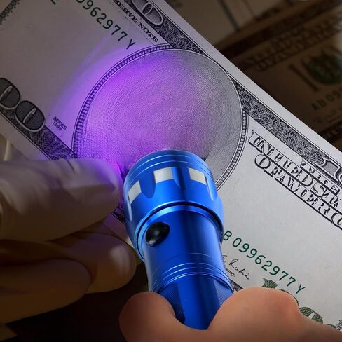 Auto Air Conditioner Leak Detector Tool Flashlight 2 Pieces Car Leak Test Flashlight Dye Oil UV Leak Detection Kit Automotive 14 LED Flashlight with 4 Pairs UV Protective Glasses and 2 Black Bags in Saudi Arabia