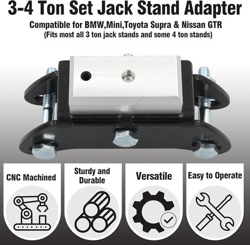 3-4 Ton Set Jack Stand Adapter Compatible for BMW,MINI,Toyota Supra and Nissan in Saudi Arabia