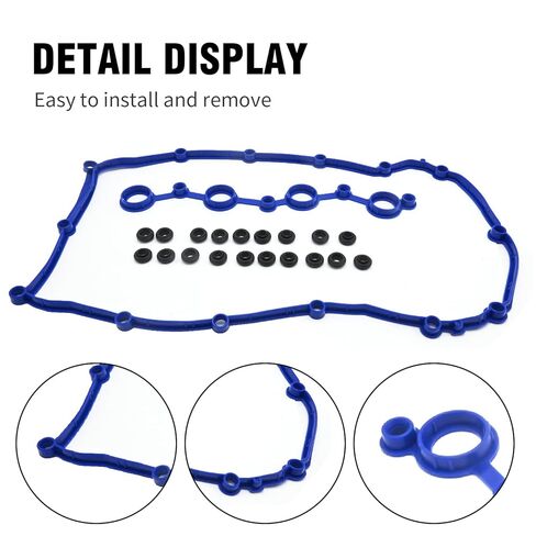 VS50698R Engine Valve Cover Gasket Set Seal, Replacement for Chrysler 200 2011 2012 2013 2014, Replacement for Dodge Caliber 2007 2008 2009, Replacement for Jeep Compass 2007-2017 in Saudi Arabia