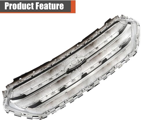 labwork Front Bumper Grille Upper Glossy Black Mesh with Chrome Molding Trim Frame Replacement for Escape 2017-2019 GJ5Z8200C in Kuwait