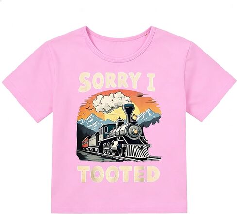 Train T Shirt Cotton Summer Short Sleeve Crew Neck Undershirts T Shirts Boy Girl Toddler Kids Casual Daily Wear in Saudi Arabia