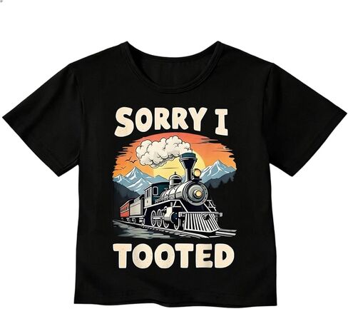 Train T Shirt Cotton Summer Short Sleeve Crew Neck Undershirts T Shirts Boy Girl Toddler Kids Casual Daily Wear in Saudi Arabia