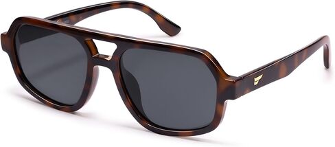VANLINKER Retro Aviator Sunglasses for Women Men Trendy 70s Polarized Square Shades Vintage Oversized Sun Glasses VL9917 in Saudi Arabia