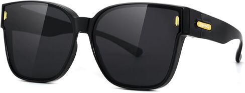 نظارات شمسية مستقطبة من Meeloog للنساء والرجال، ظلال مربعة كبيرة الحجم UV400 للقيادة MST0092 in Kuwait