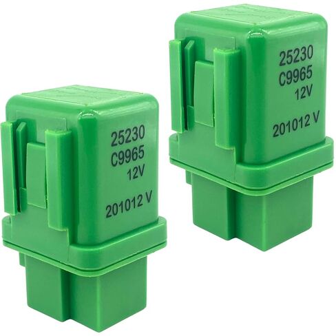 25230-C9965 Relay (2-Pack) 12V 30A 4-Pin SPST Auto Relay متوافق مع Nissan 300ZX 240SX Altima Maxima Sentra Pathfinder & Infiniti G20 - يعمل على إصلاح مشكلات المماطلة ومضخة الوقود وتبريد مكيف الهواء in Saudi Arabia