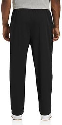 Reebok Big and Tall Performance Mesh Open-Hem Pants Black 2XLT in Saudi Arabia