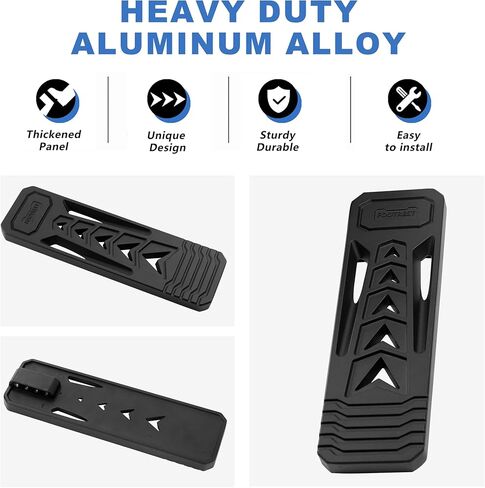 Dead Pedal Foot Rest Pad for 2007-2023 Jeep Wrangler JK JL JLU Gladiator JT, Aluminum Alloy Thickened Foot Rest Pedal for Driver Left Side Kick Panel in Kuwait
