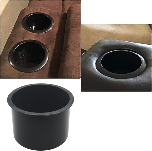 FDXGYH 2 PCS Cup Holder Insert Replacement Drop in Beverage Drink Holder Recliner-Handles Plastic Cup Holder Insert for RV Couch Sofa Boat Car Truck Poker Table Black in Saudi Arabia