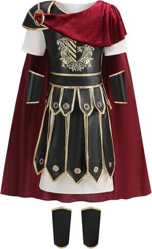 زي محارب القرون الوسطى للأطفال من GRAJTCIN، زي الجندي الروماني للهالوين، زي الفايكنج التاريخي، مصارع هرقل in Kuwait