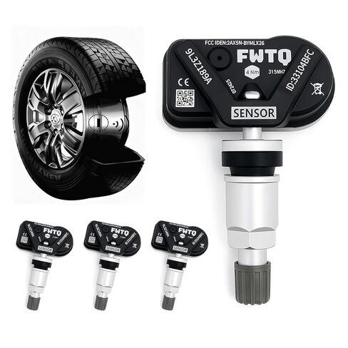 4-Pack TPMS Sensors for Ford/Lincoln/Mercury - 315MHz Pre-Programmed Tire Pressure Sensors for Ford F150-F550, Escape, Fusion, Lincoln MKX/MKC - Direct Fit OE# 9L3Z1A189A, DE8T1A180AA, DR3Z1A189A in Saudi Arabia