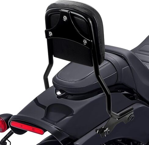 مسند ظهر WOWTK قياسي منتصب Sissy Bar مع مجموعة أدوات إرساء لـ Harley Softail 2018-2025، لـ Street Bob/Deluxe/Heritage Classic/Slim/Standard FXST/Hydra-Glide، أسود لامع in Saudi Arabia