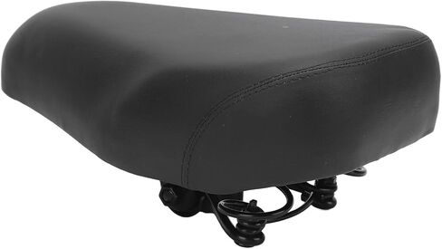 Qqmora Bike Seat Cushion Comfortable Sponge Seat Pad with Dual Springs for Motorized Bike Electric Scooter Mini Electric Bike Soft Elastic Material Durable Metal Shell in Saudi Arabia