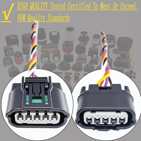 Mass Air Flow Meter MAF Sensor Harness Connector Plug Replacement For Honda 08-12 Accord 2.4L,10-18 CR-V 2.4L,12-18 Civic,12-15 Crosstour Acura,13-18 ILX,17-18 NSX, 09-14 TSX, 37980R40A01, 37980R11A01 in Saudi Arabia