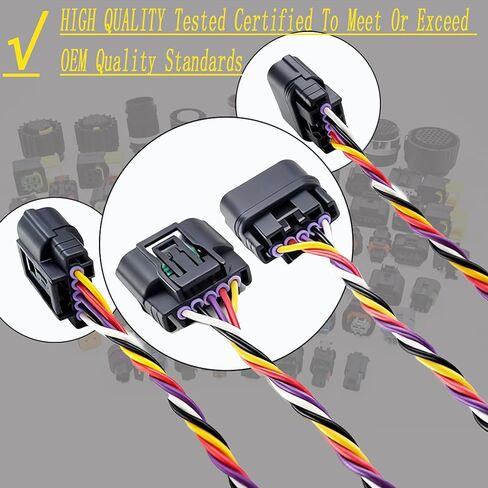 Mass Air Flow Meter MAF Sensor Harness Connector Plug Replacement For Honda 08-12 Accord 2.4L,10-18 CR-V 2.4L,12-18 Civic,12-15 Crosstour Acura,13-18 ILX,17-18 NSX, 09-14 TSX, 37980R40A01, 37980R11A01 in Saudi Arabia