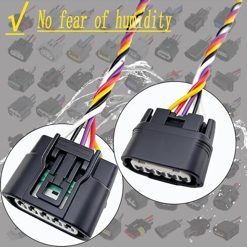 Mass Air Flow Meter MAF Sensor Harness Connector Plug Replacement For Honda 08-12 Accord 2.4L,10-18 CR-V 2.4L,12-18 Civic,12-15 Crosstour Acura,13-18 ILX,17-18 NSX, 09-14 TSX, 37980R40A01, 37980R11A01 in Saudi Arabia