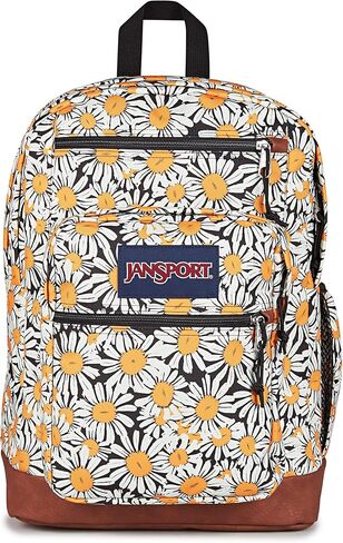 JanSport Cool Backpack with 15-inch Laptop Sleeve, Large Computer Bag Rucksack with 2 Compartments, Ergonomic Straps, Daisy Dreamscape in Saudi Arabia