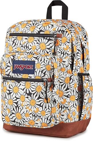 JanSport Cool Backpack with 15-inch Laptop Sleeve, Large Computer Bag Rucksack with 2 Compartments, Ergonomic Straps, Daisy Dreamscape in Saudi Arabia