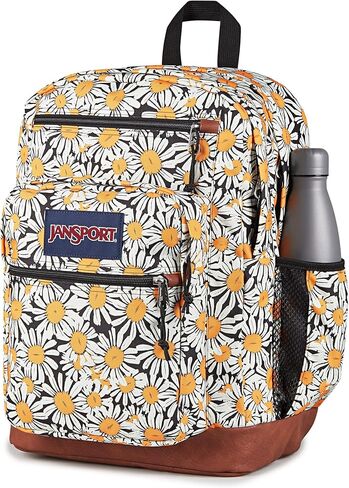 JanSport Cool Backpack with 15-inch Laptop Sleeve, Large Computer Bag Rucksack with 2 Compartments, Ergonomic Straps, Daisy Dreamscape in Saudi Arabia
