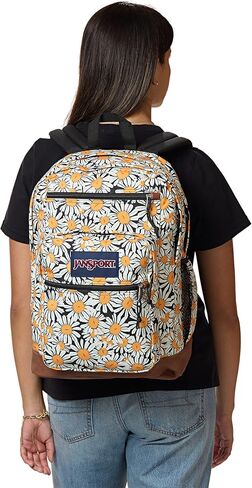 JanSport Cool Backpack with 15-inch Laptop Sleeve, Large Computer Bag Rucksack with 2 Compartments, Ergonomic Straps, Daisy Dreamscape in Saudi Arabia