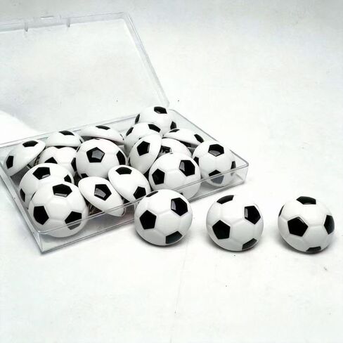 20 Pack Ball Push Pins, Decorative Thumbtacks for Bulletin Board, Cork Board Pins, Office Home Wall Hanging Posters, Football in Saudi Arabia