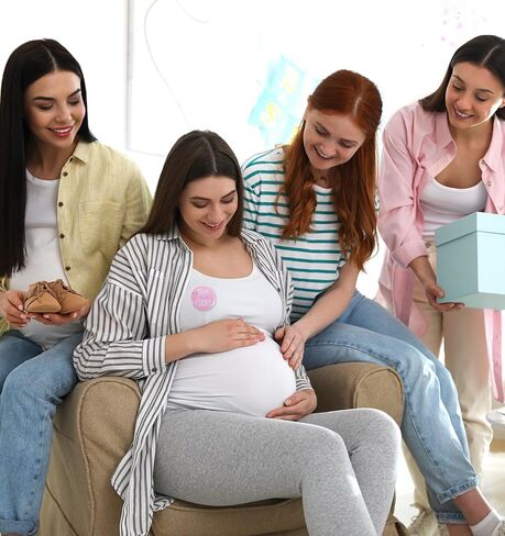 40 قطعة من دبابيس الكشف عن الجنس، دبابيس الفريق مقاس 1.8 بوصة للأولاد والبنات، أزرار وردية وزرقاء لاستحمام الطفل، هدايا حفلات إعلان الحمل in Kuwait