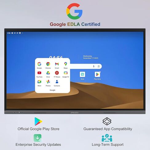75" 4K Smart Board,Google EDLA Certified with 50MP AI Camera,40-Point Touch Digital Whiteboard,Android 14, 8+128GB,SmartBoard for Classroom Office Home（Wall Mount Included） (75 Inch) in Saudi Arabia