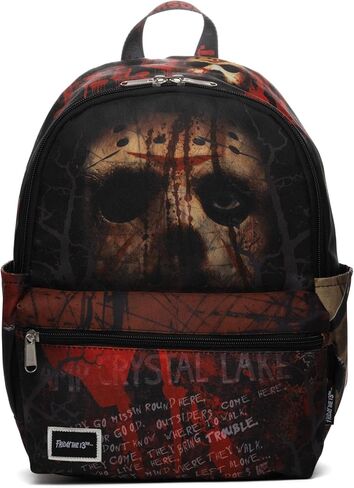 حقيبة ظهر صغيرة من النايلون الفاخر مقاس 13 بوصة من Warner Brothers Friday The 13th Jason مقاس 13 بوصة in Saudi Arabia